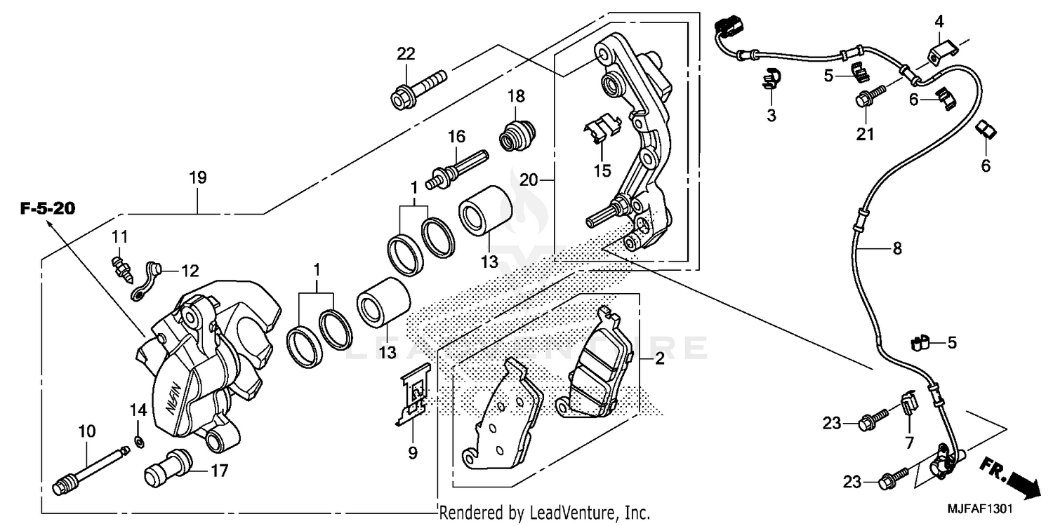 FRONT BRAKE CALIPER (2)