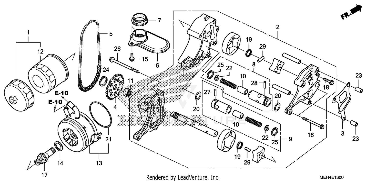 OIL FILTER + OIL PUMP