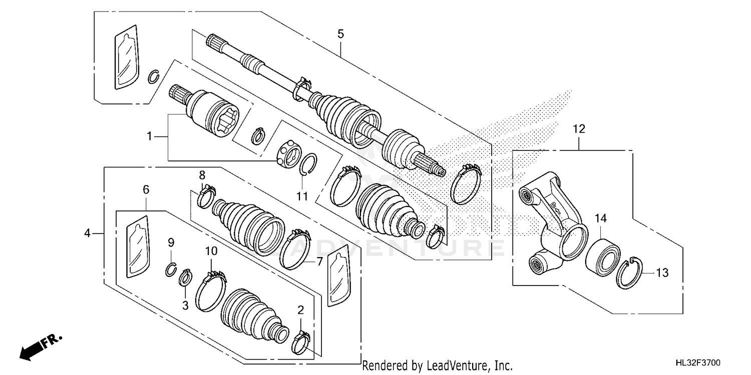 REAR KNUCKLE@REAR        DRIVESHAFT