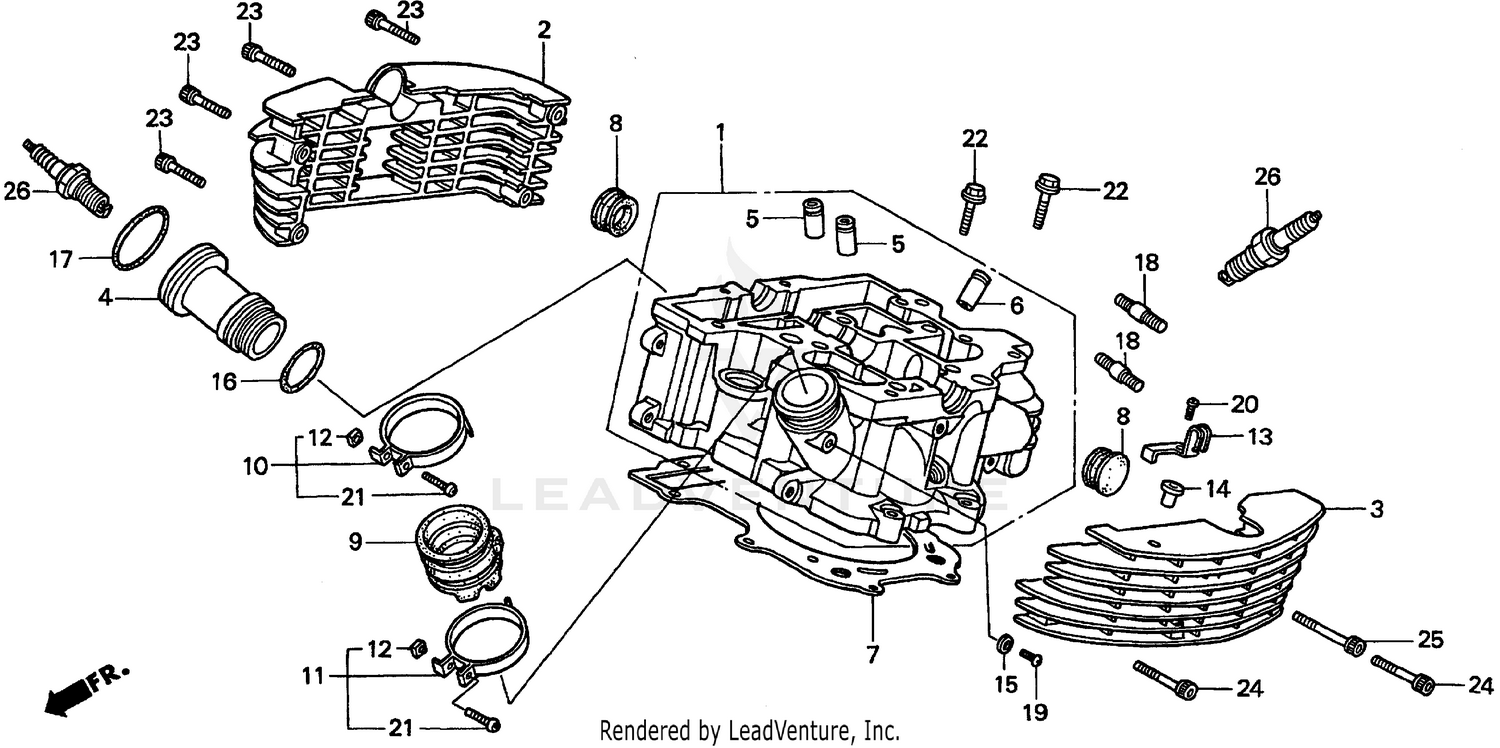 CYLINDER HEAD (RR.)