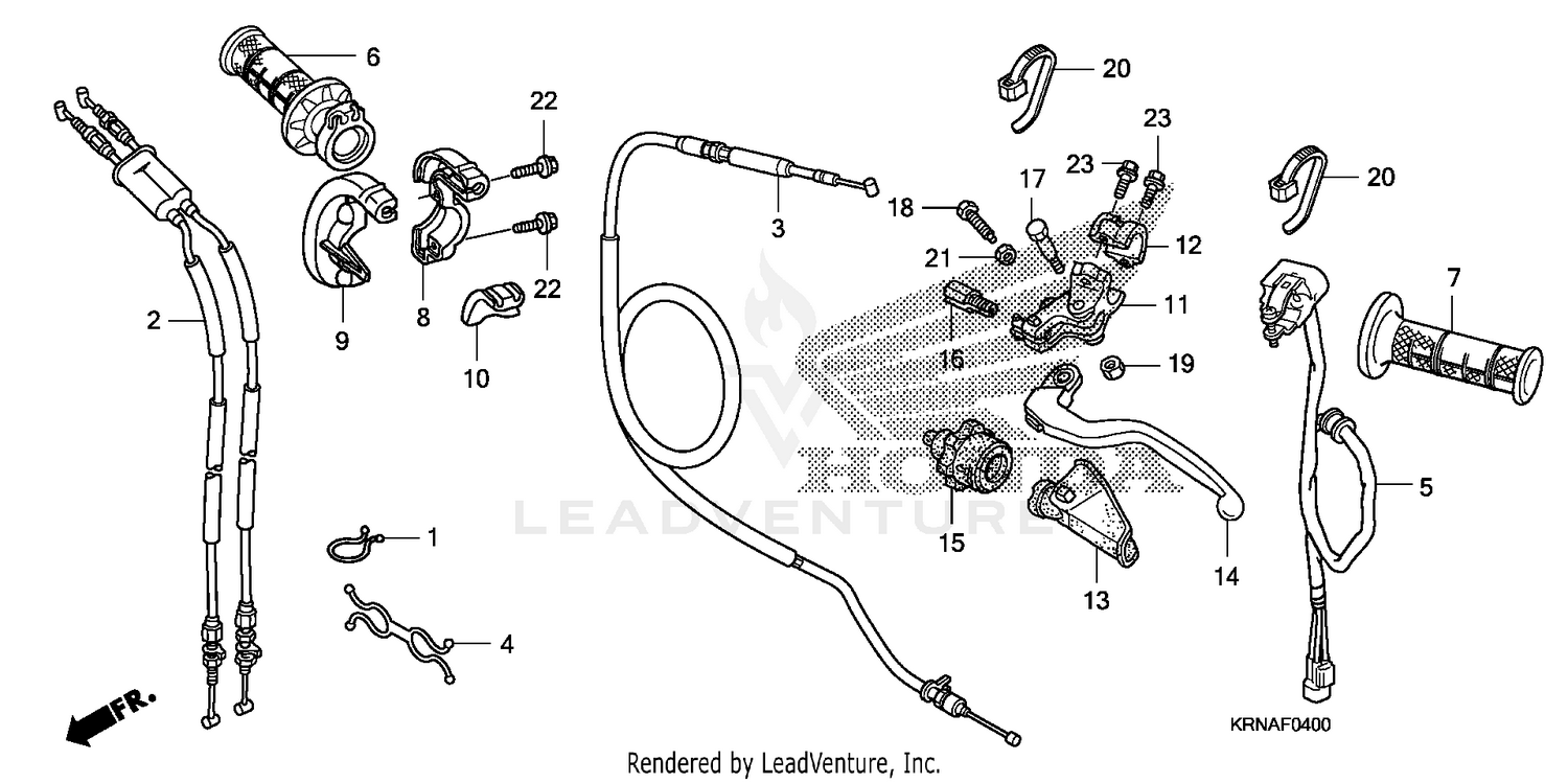 HANDLE LEVER@SWITCH@CABLE