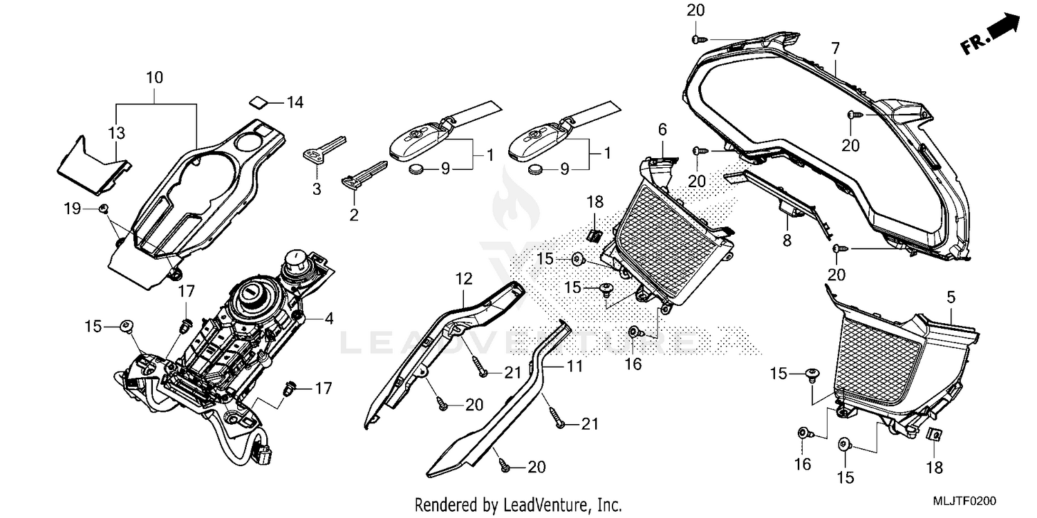 METER PANEL@SWITCH PANEL @FOB KEY