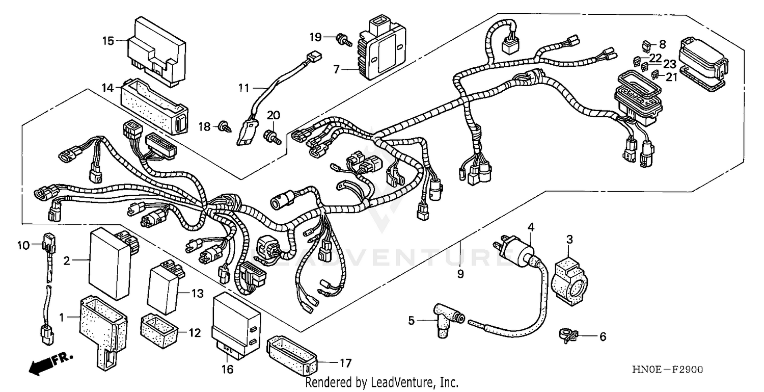 WIRE HARNESS (TRX450FE)