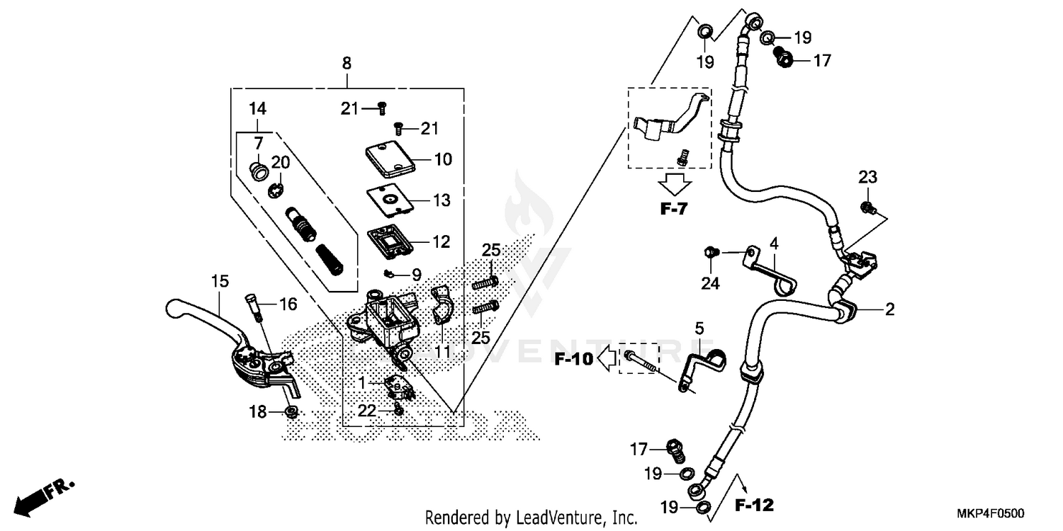 FRONT BRAKE MASTER       CYLINDER (1)