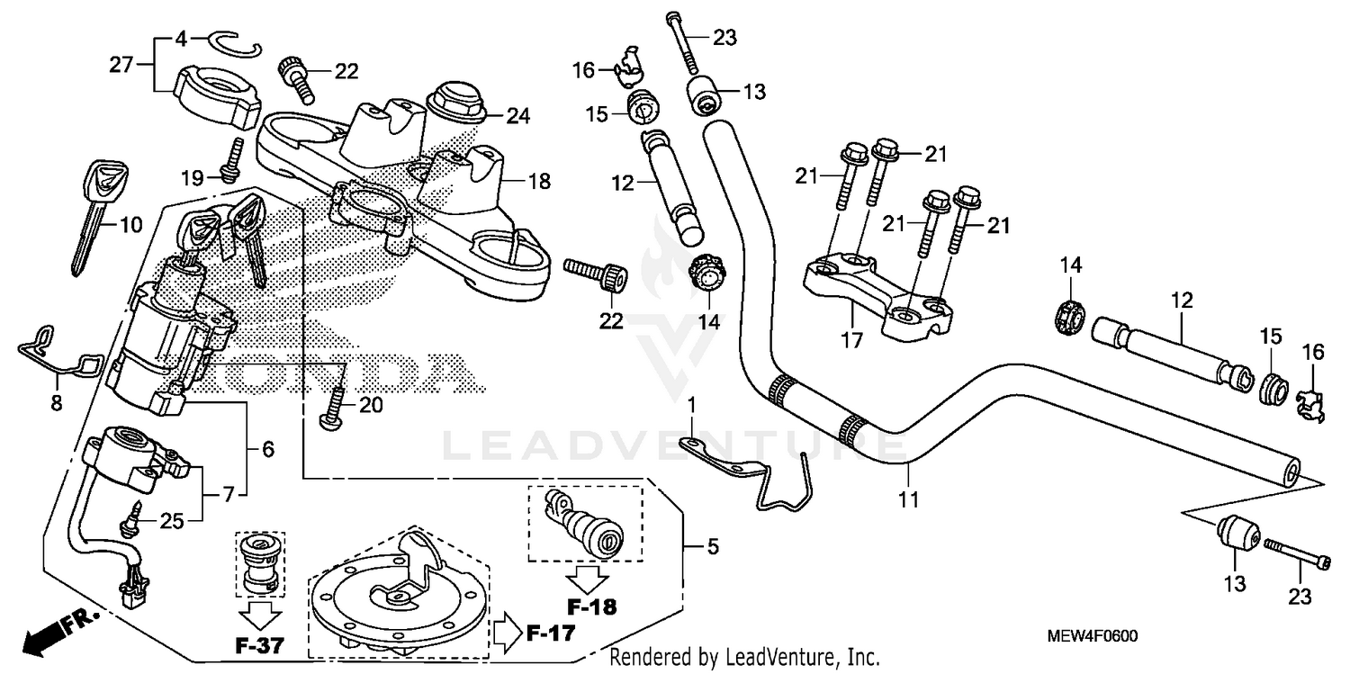 HANDLEBAR + TOP BRIDGE