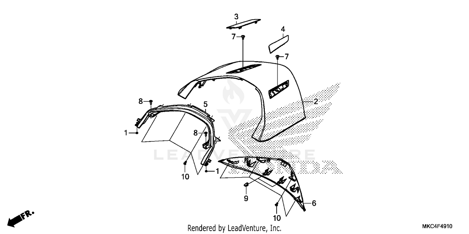 REAR CENTER TOP COVER
