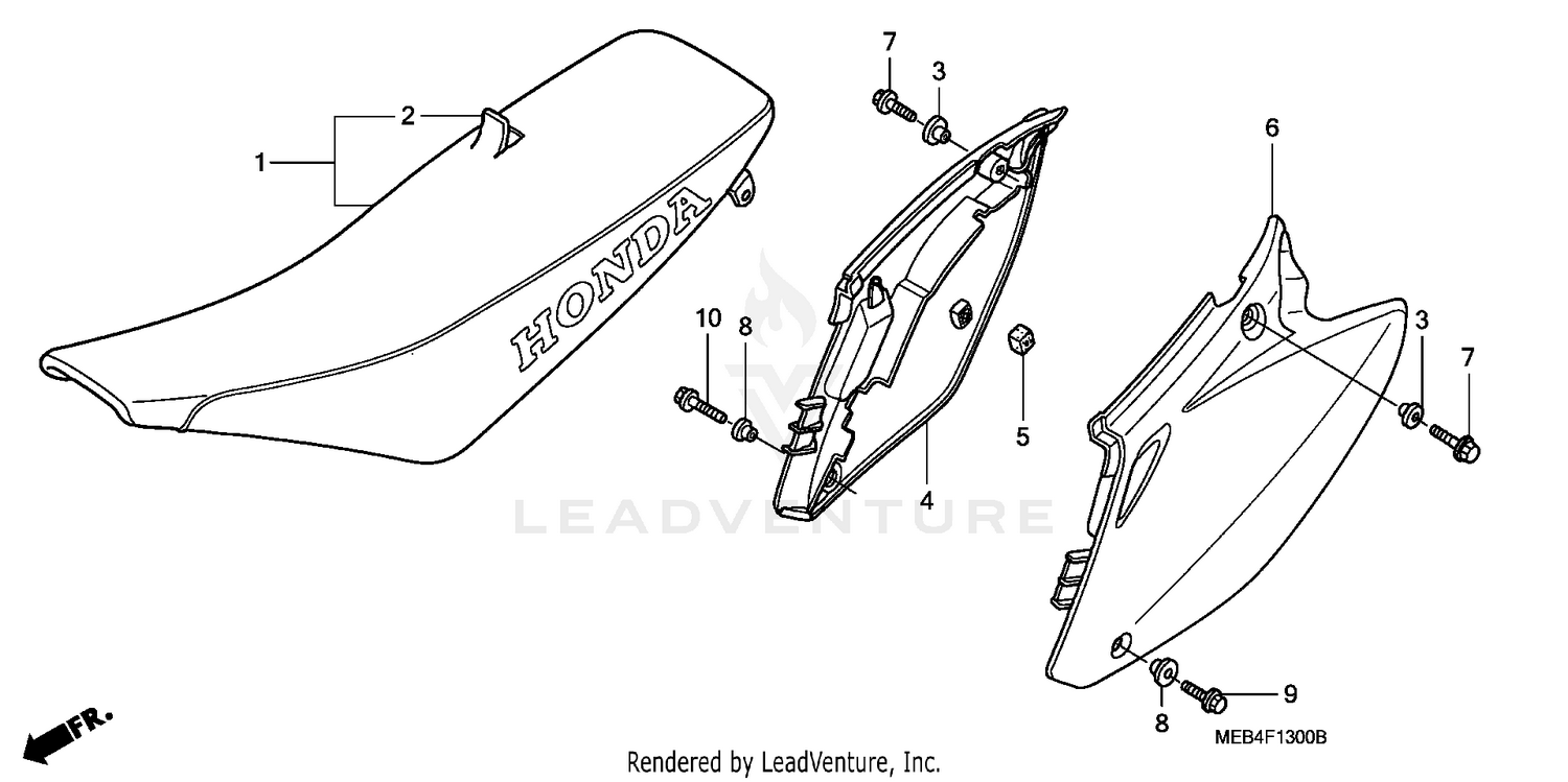 SEAT + SIDE COVER ('02-'04)