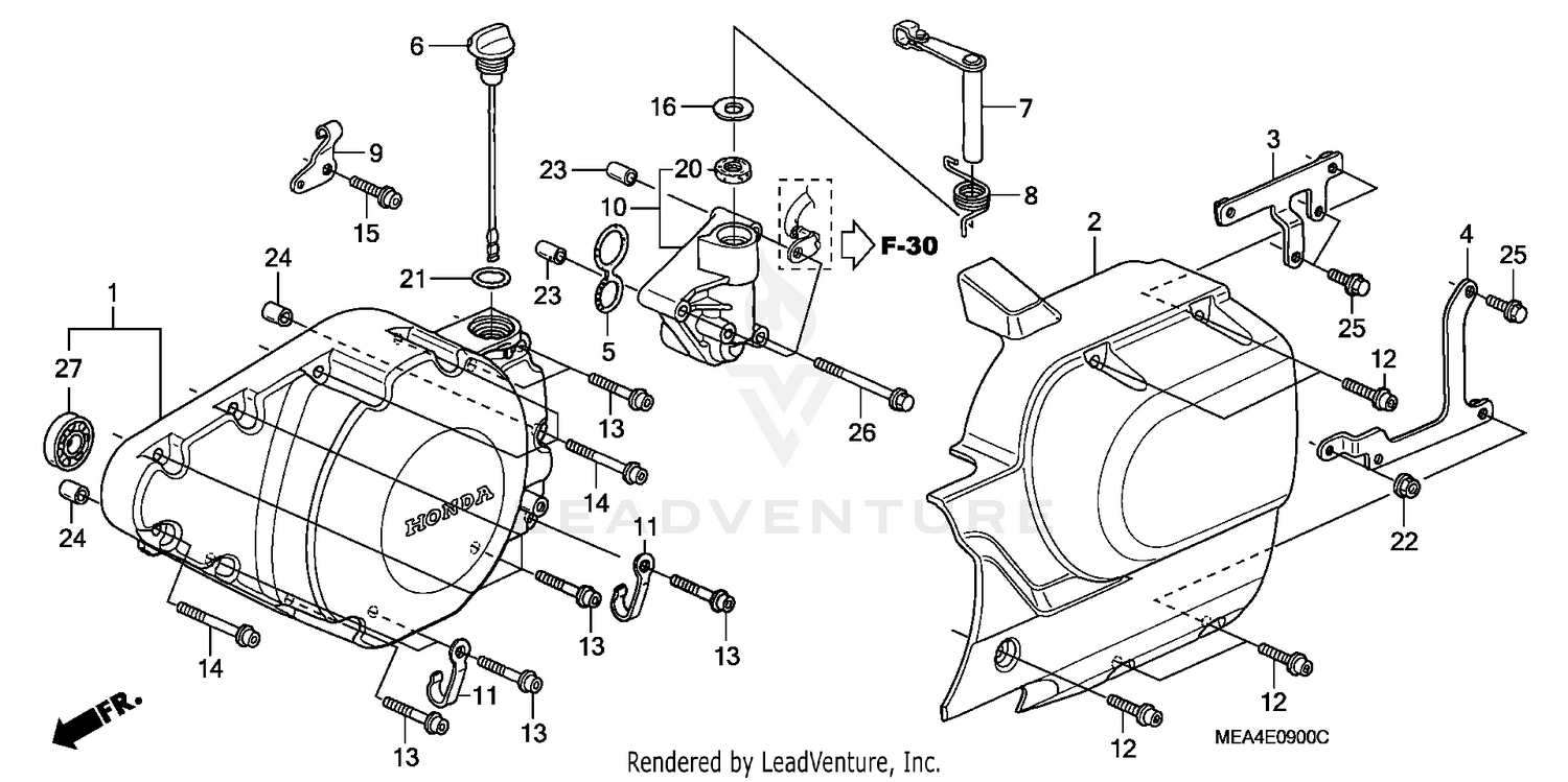 LEFT CRANKCASE COVER
