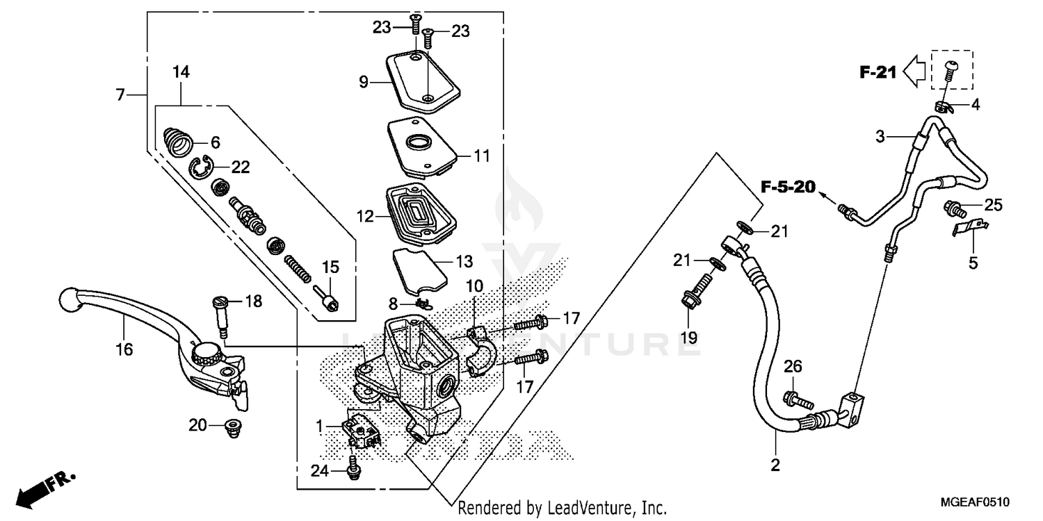 FRONT BRAKE MASTER CYLINDER