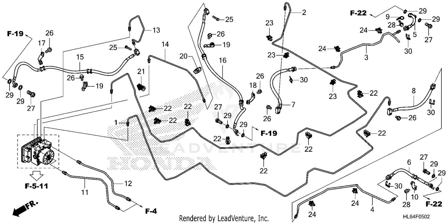 BRAKE PIPE@BRAKE HOSE (3)