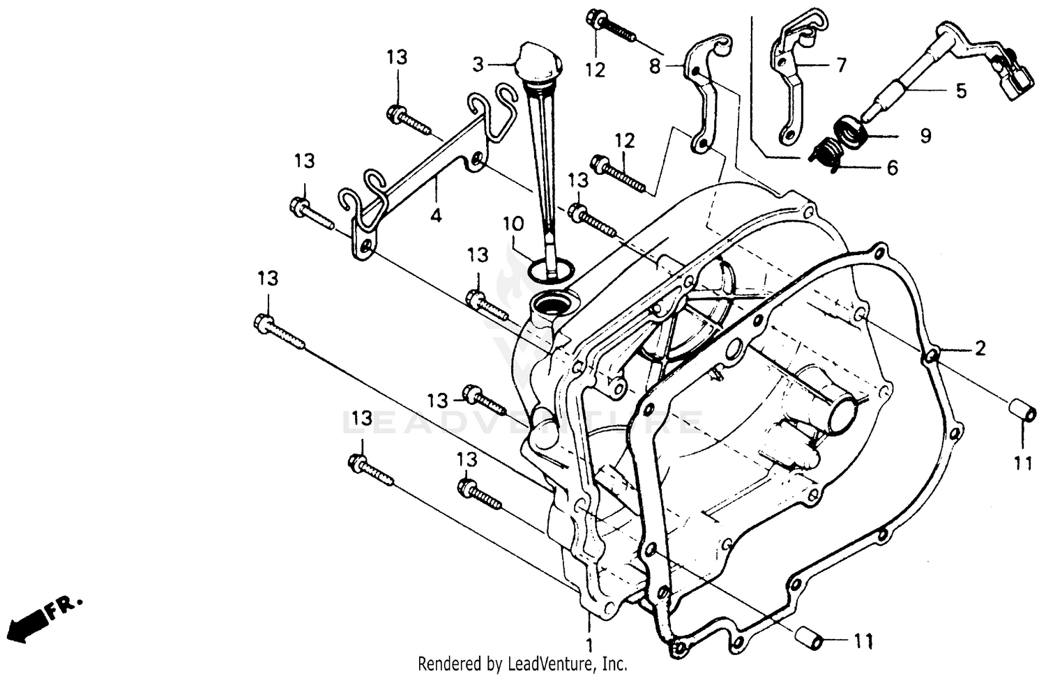 RIGHT CLANKCASE COVER
