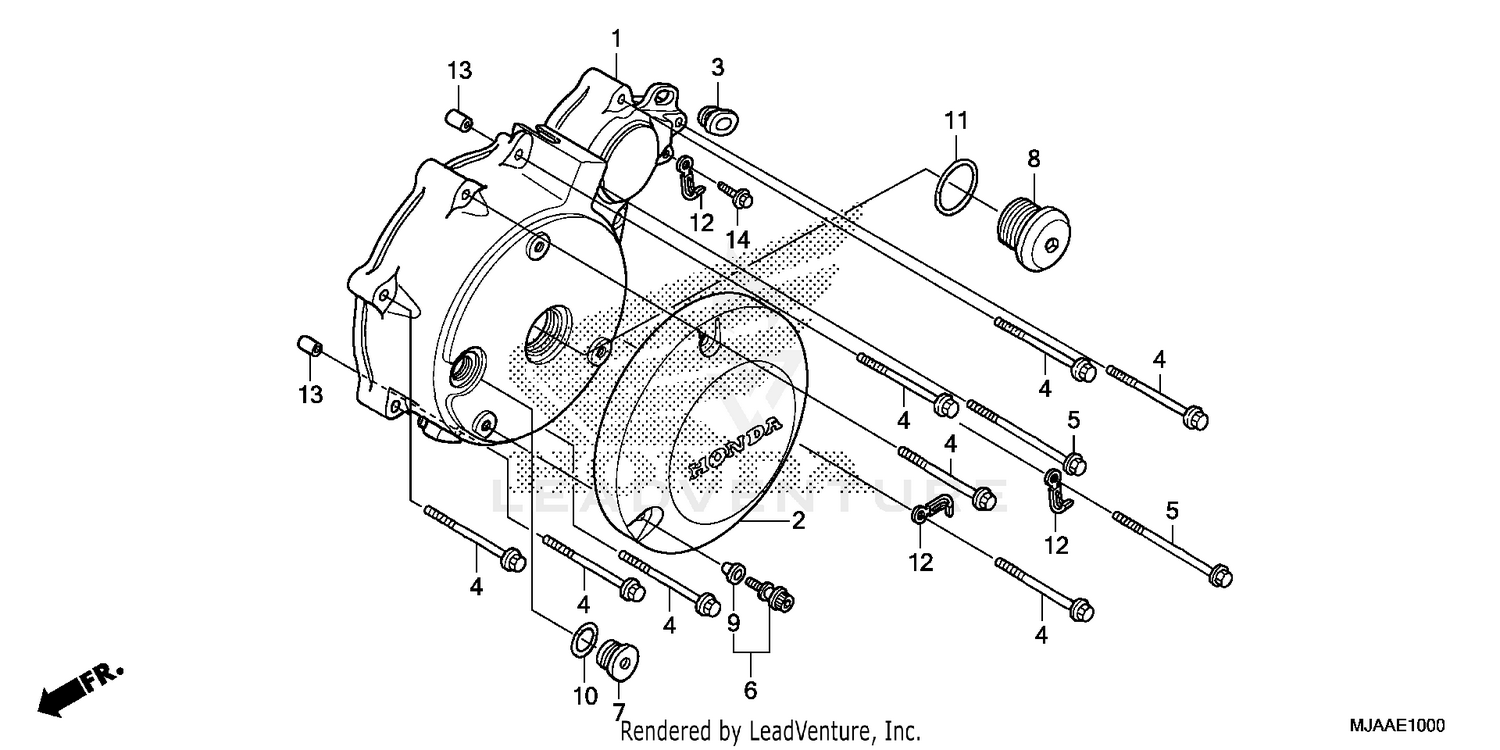 LEFT CRANKCASE COVER (1)