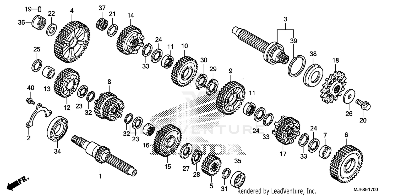 TRANSMISSION (CTX700N/NA)