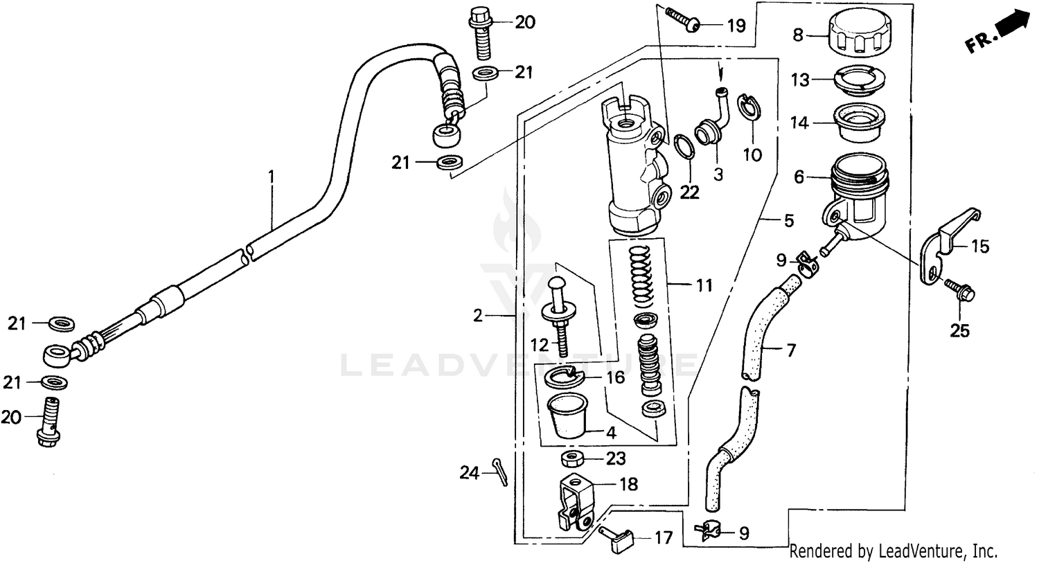 REAR BRAKE MASTER CYLINDER
