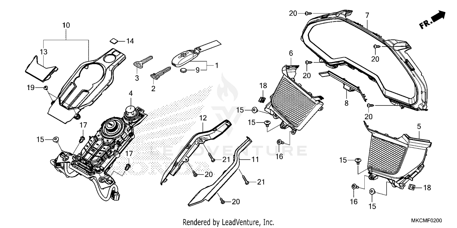 METER PANEL@SWITCH PANEL @FOB KEY