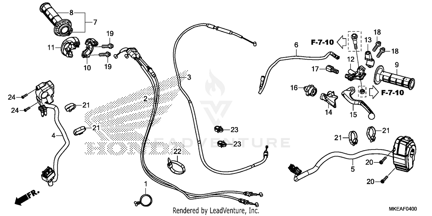 HANDLE LEVER@SWITCH@CABLE