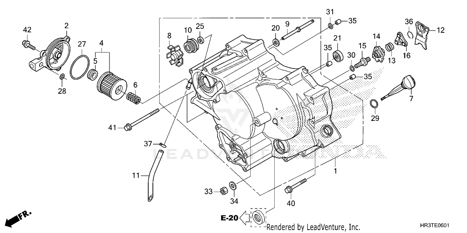 FRONT CRANKCASE COVER    (2)