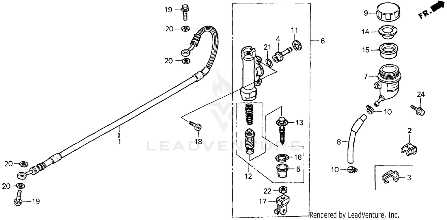 REAR BRAKE MASTER CYLINDER