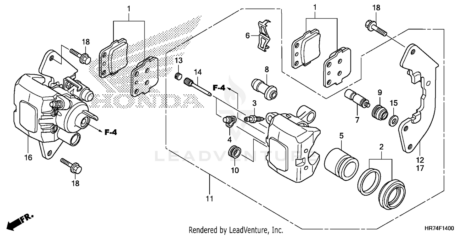 FRONT BRAKE CALIPER