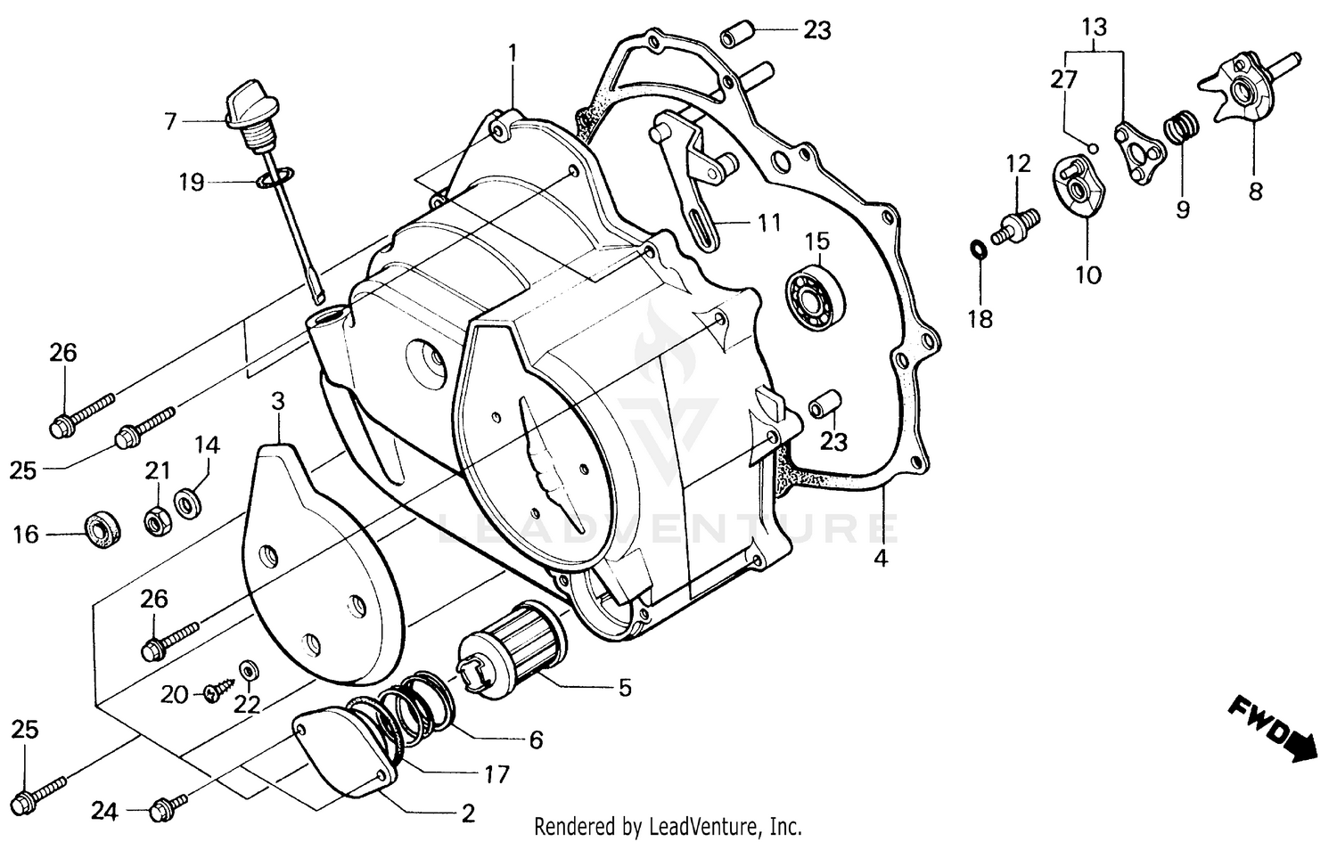 RIGHT CRANKCASE COVER