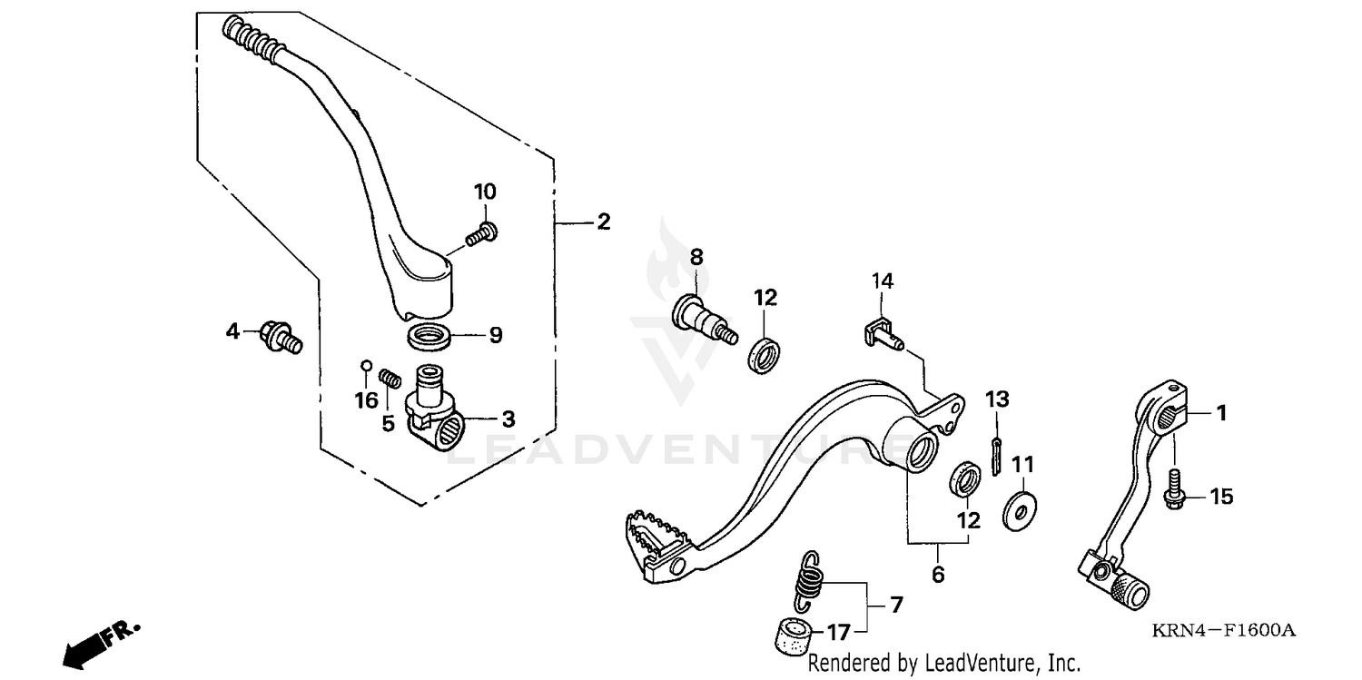 PEDAL + KICK STARTER ARM