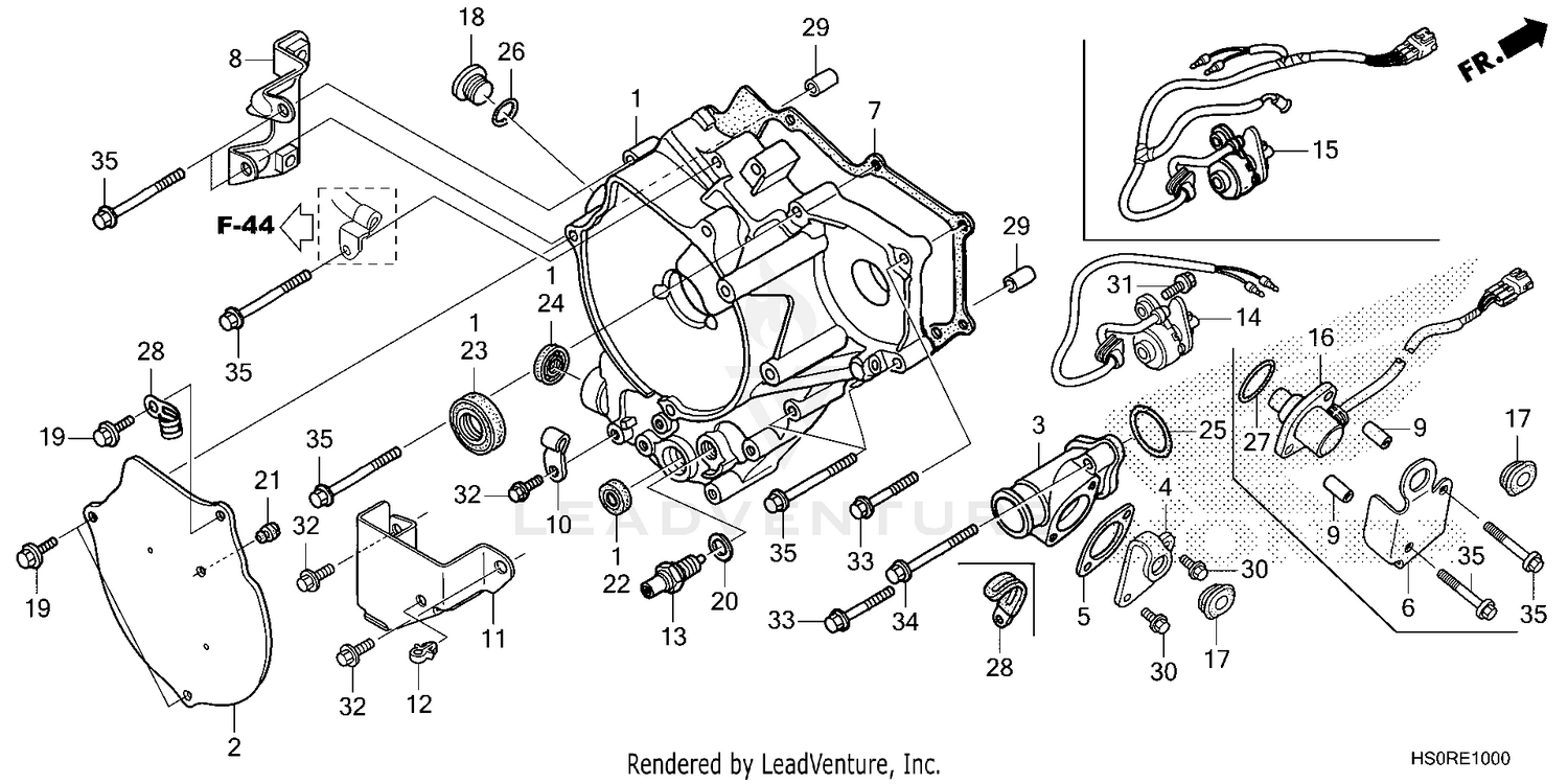 REAR CRANKCASE COVER