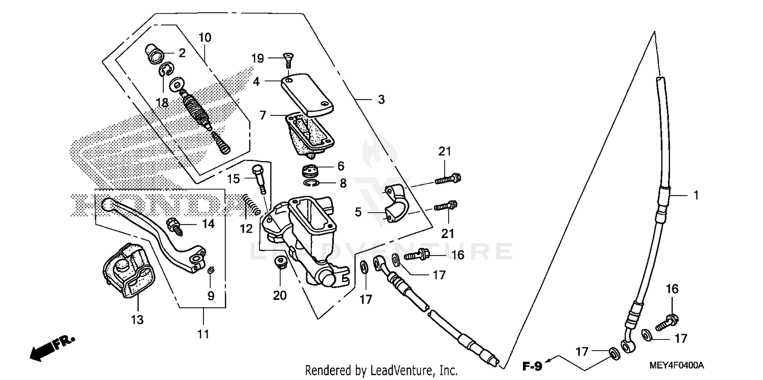 FRONT BRAKE MASTER CYLINDER