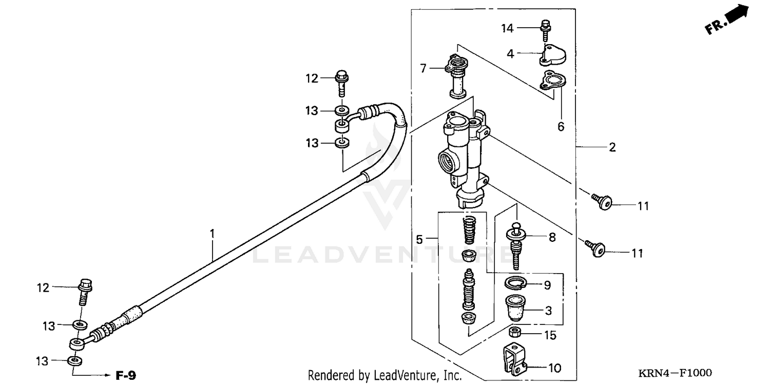 REAR BRAKE MASTER CYLINDER