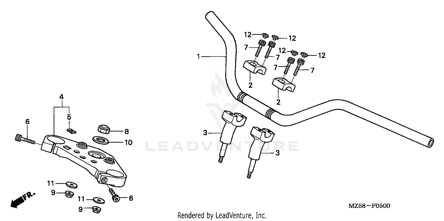 HANDLEBAR + TOP BRIDGE