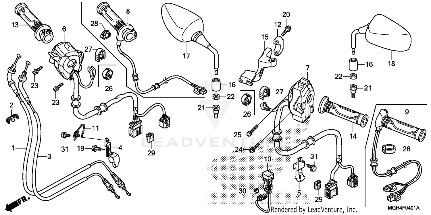 SWITCH + CABLE + MIRROR (2)