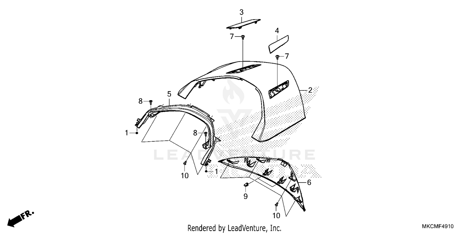REAR CENTER TOP COVER