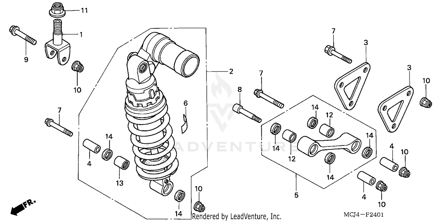 REAR SHOCK ABSORBER (2)