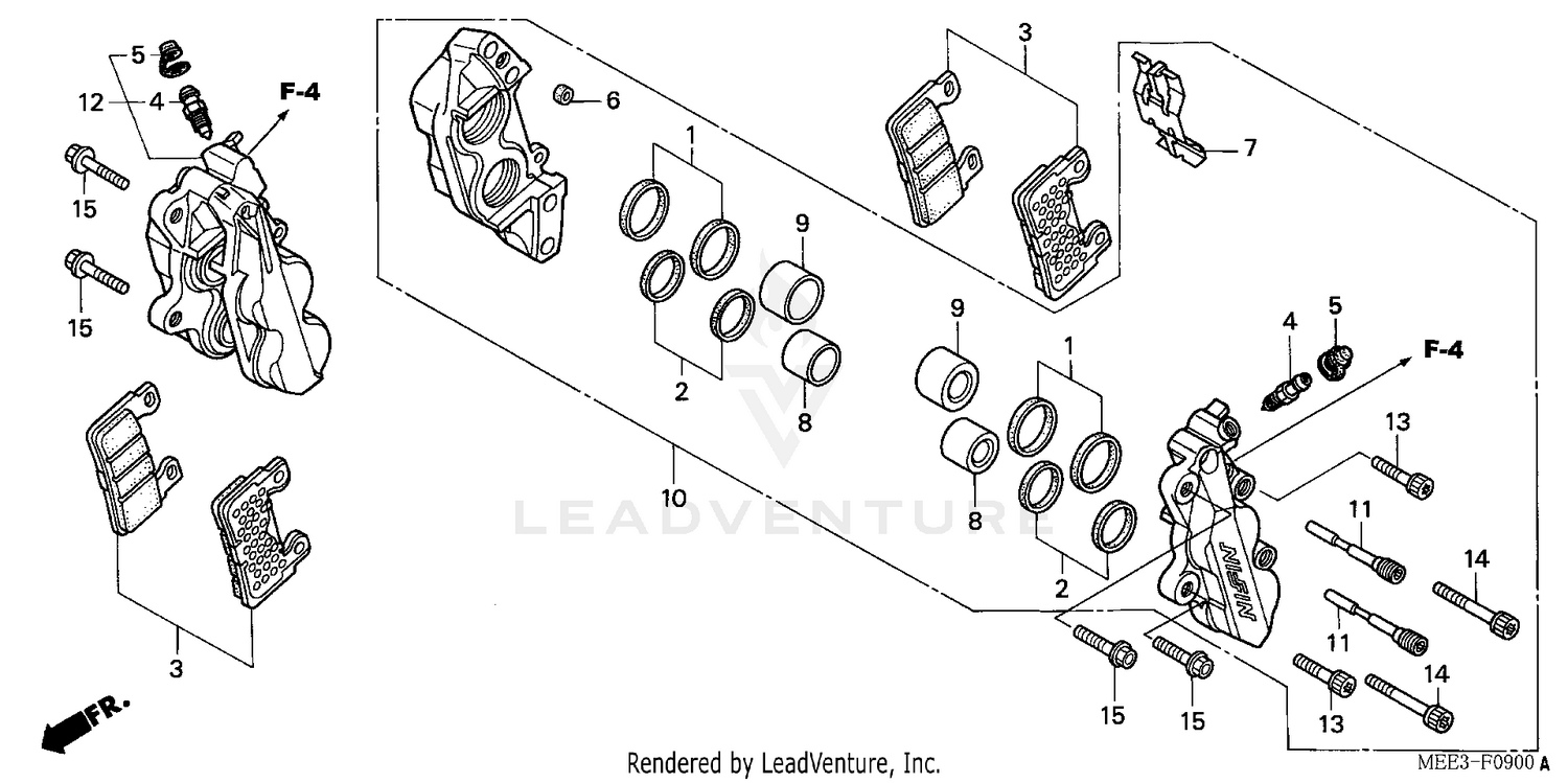 FRONT BRAKE CALIPER ('03-'04)