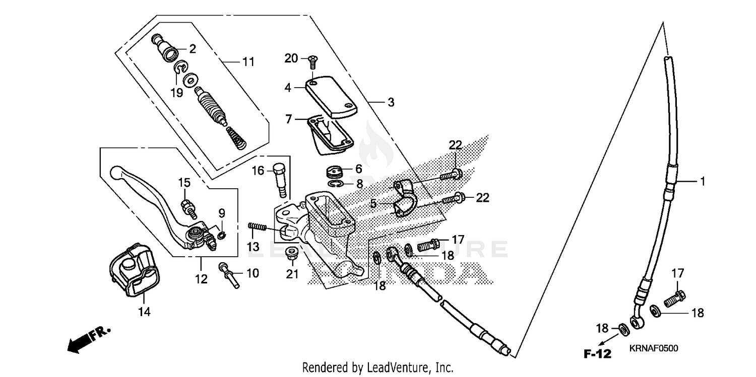 FRONT BRAKE MASTER       CYLINDER