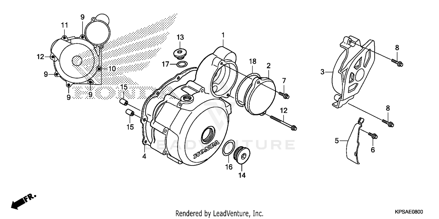 LEFT CRANKCASE COVER