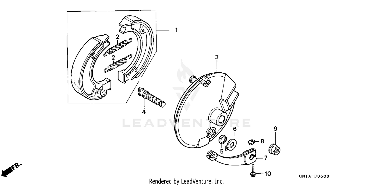 FRONT BRAKE + FRONT BRAKE PANEL