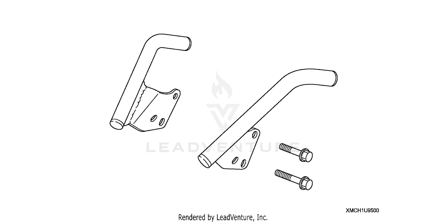 CHROME PASSENGER GRAB RAIL