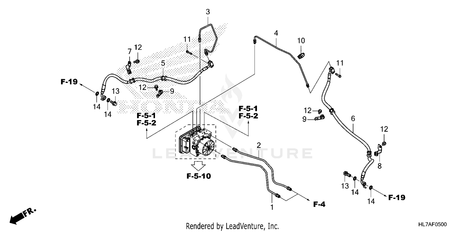 FRONT BRAKE PIPE@FRONT   BRAKE HOSE