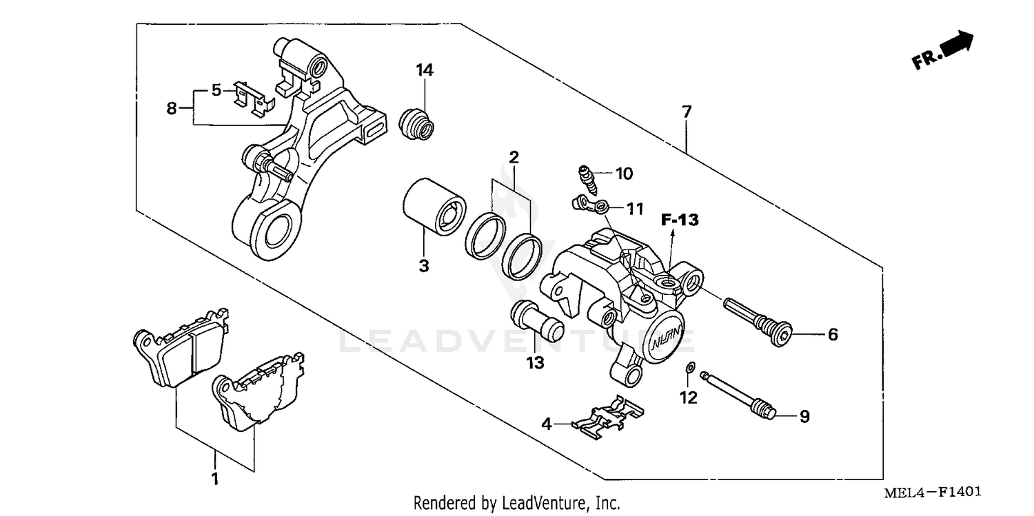 REAR BRAKE CALIPER (2)