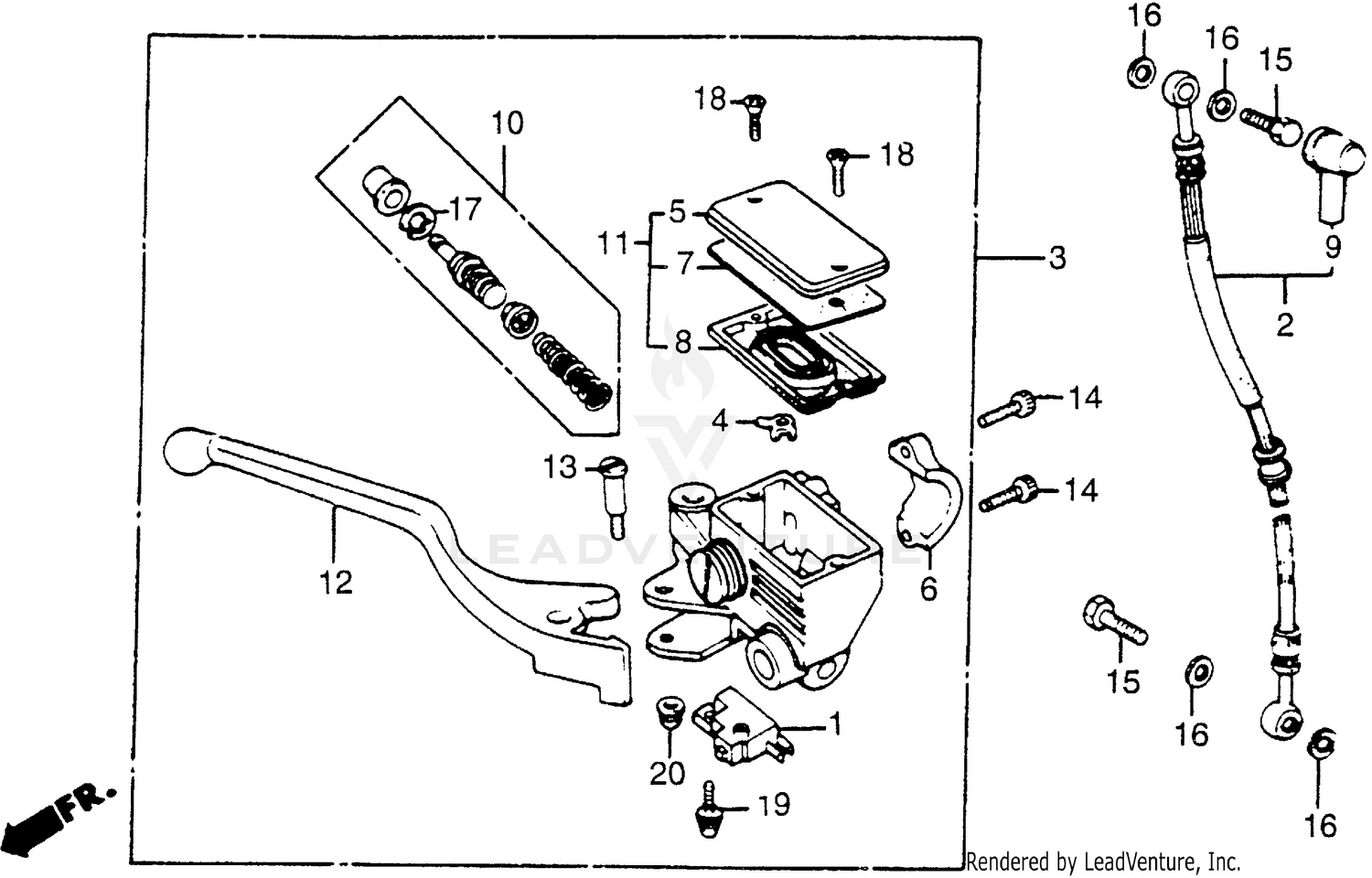 FRONT BRAKE MASTER CYL.