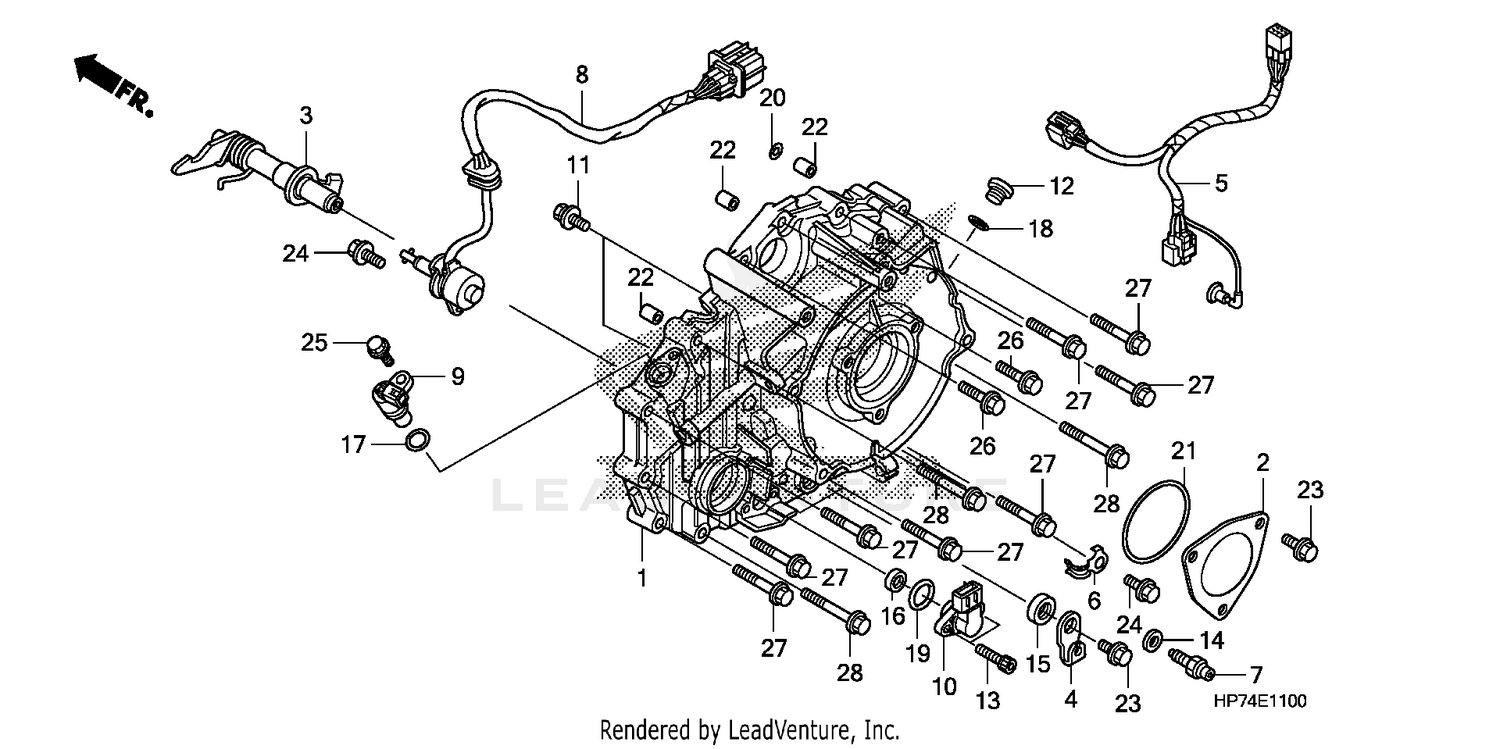 REAR CRANKCASE COVER