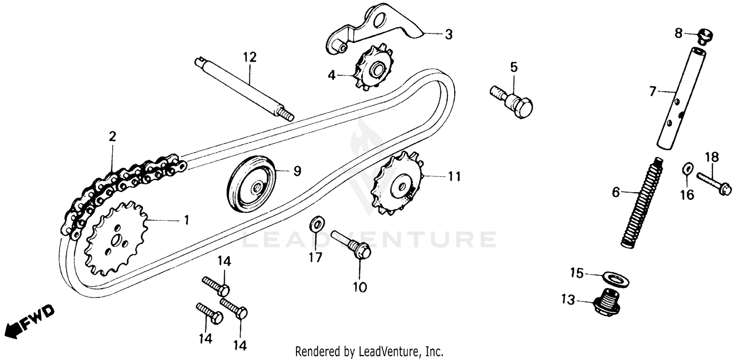 CAM CHAIN + TENSIONER