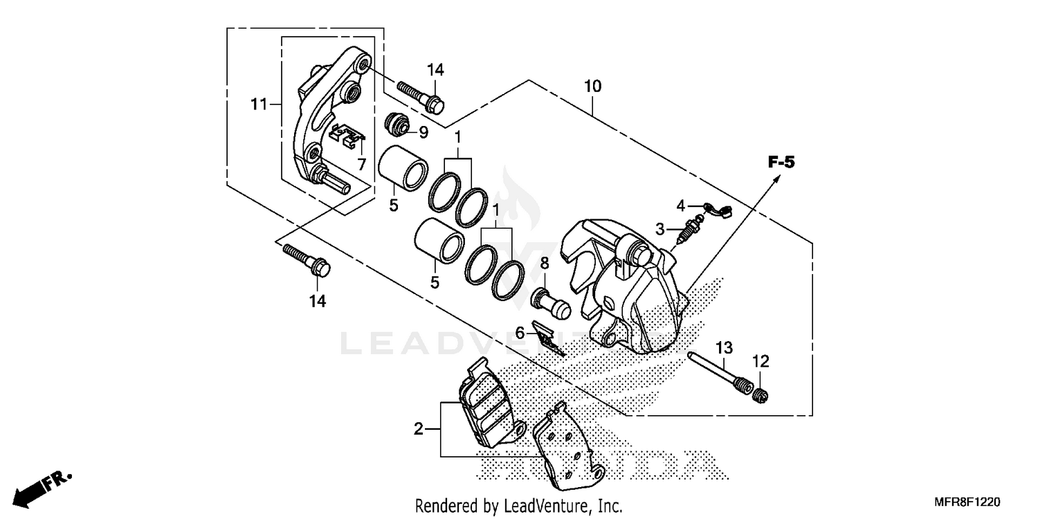 FRONT BRAKE CALIPER (1)