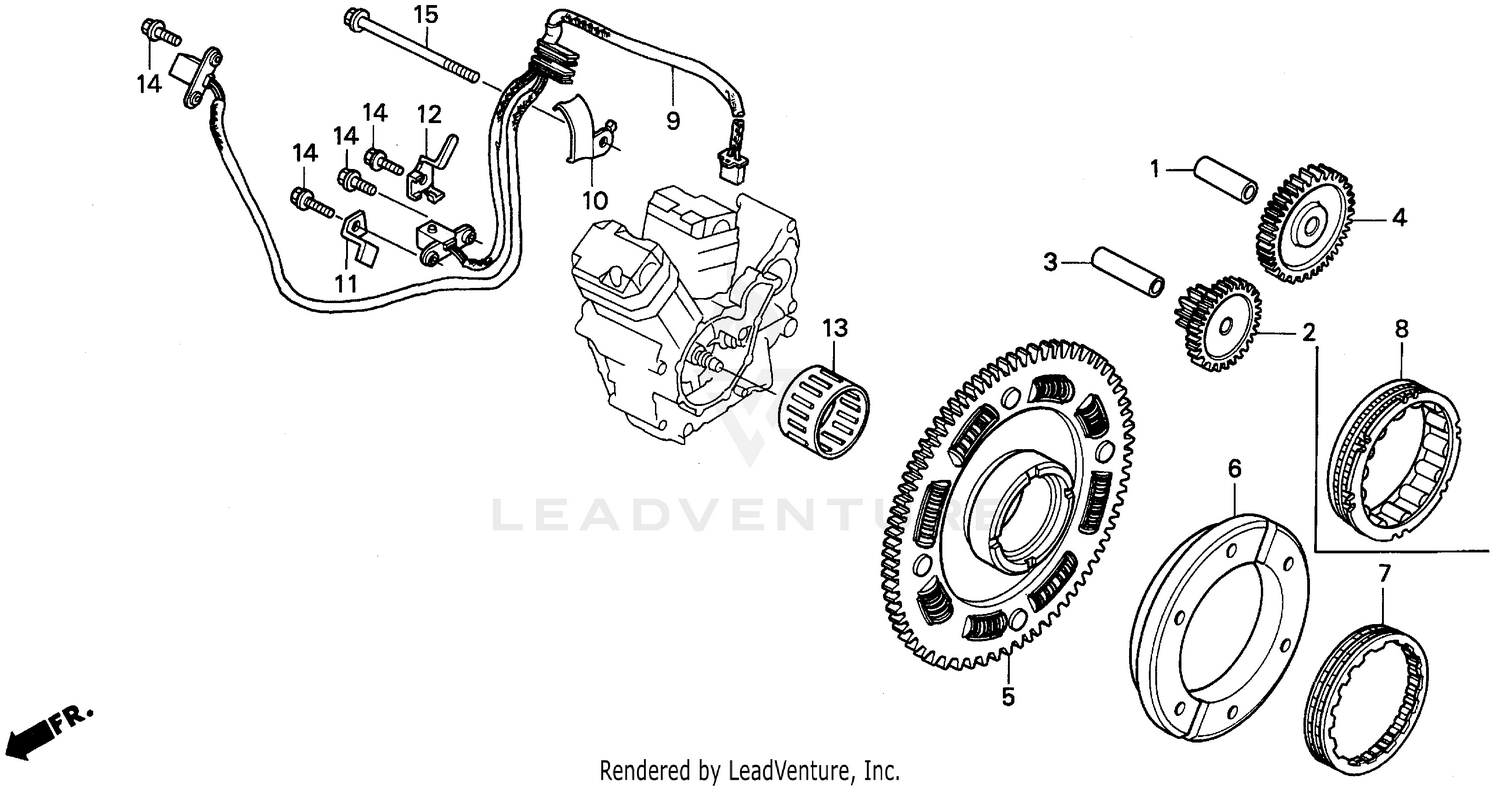 STARTING DRIVEN GEAR