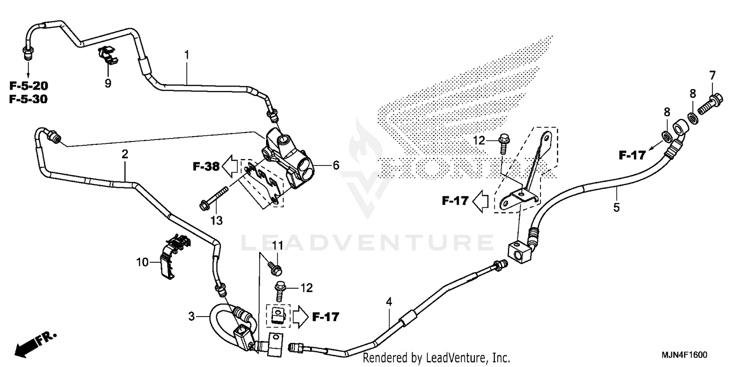 PROPORTIONING CONTROL VALVE + REAR BRAKE HOSE