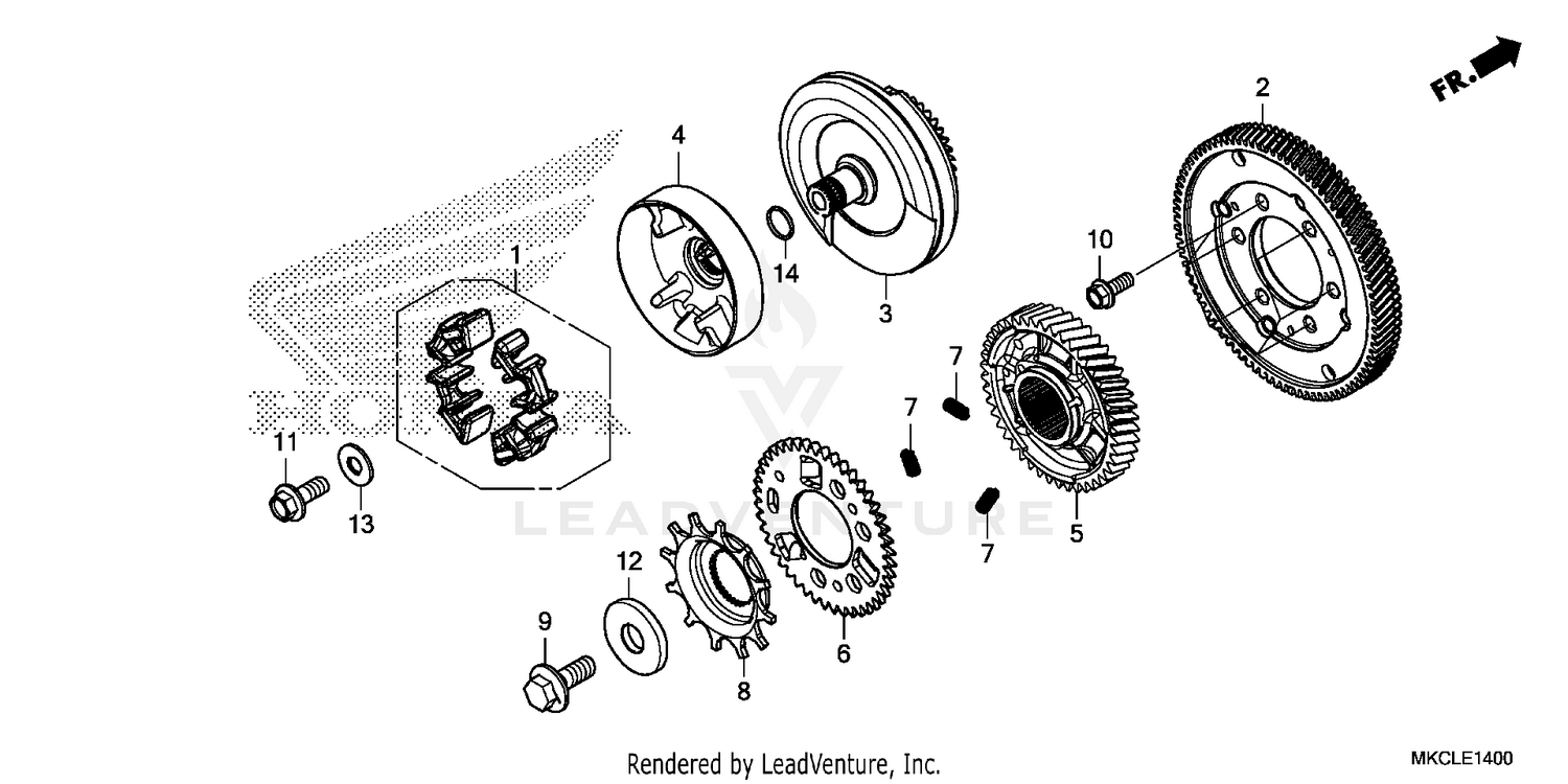 PRIMARY DRIVE GEAR