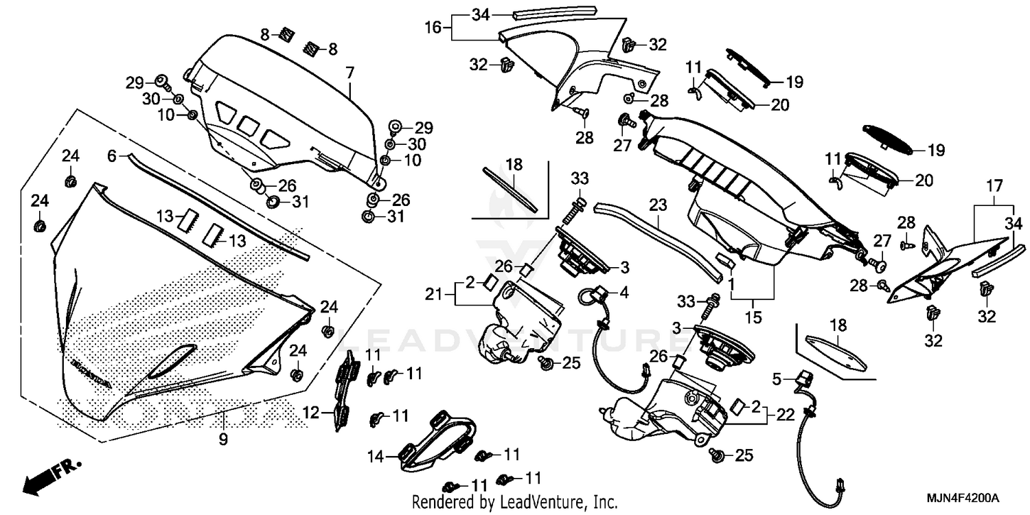 METER VISOR + SPEAKER UNIT