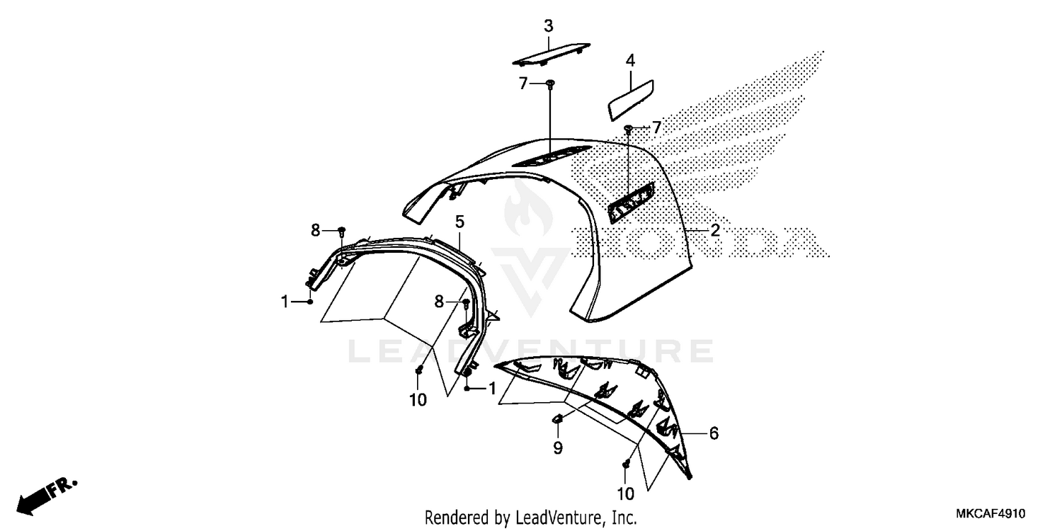 REAR CENTER TOP COVER