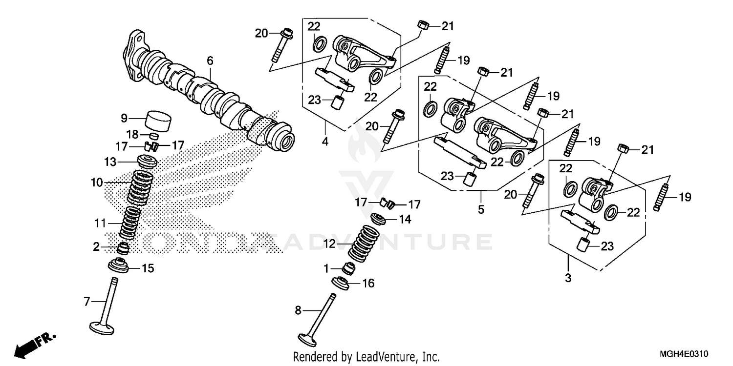 CAMSHAFT + VALVE (RR.)