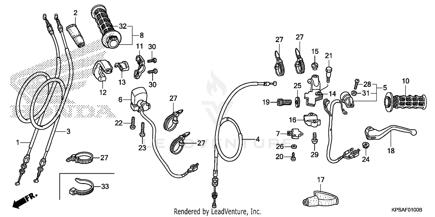 HANDLE LEVER@SWITCH@CABLE